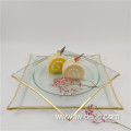 Gold Rim Glass Plates Charger